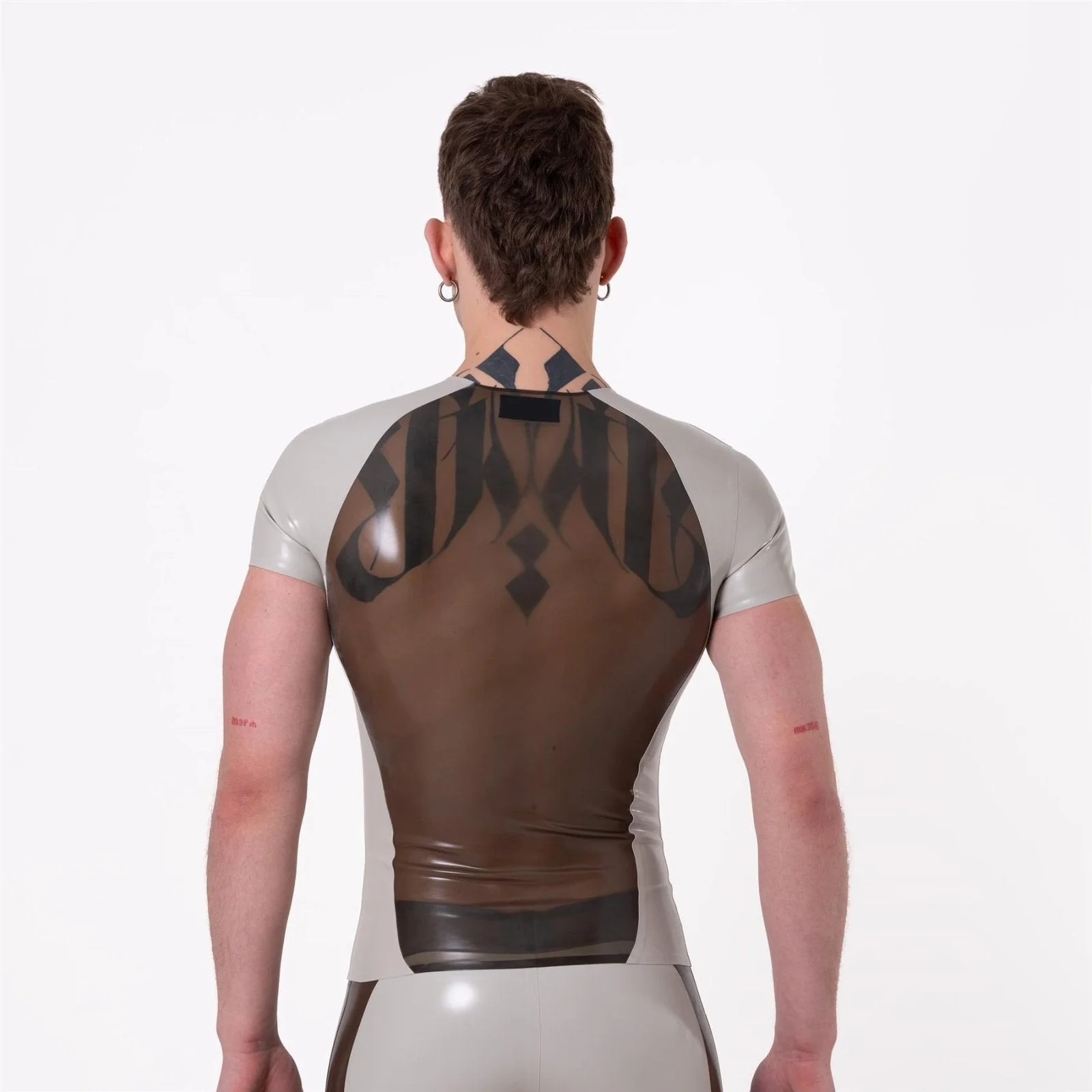 PEAK Rubber T-Shirt, Semi Trans Smokey Black / Light Grey - Image 2