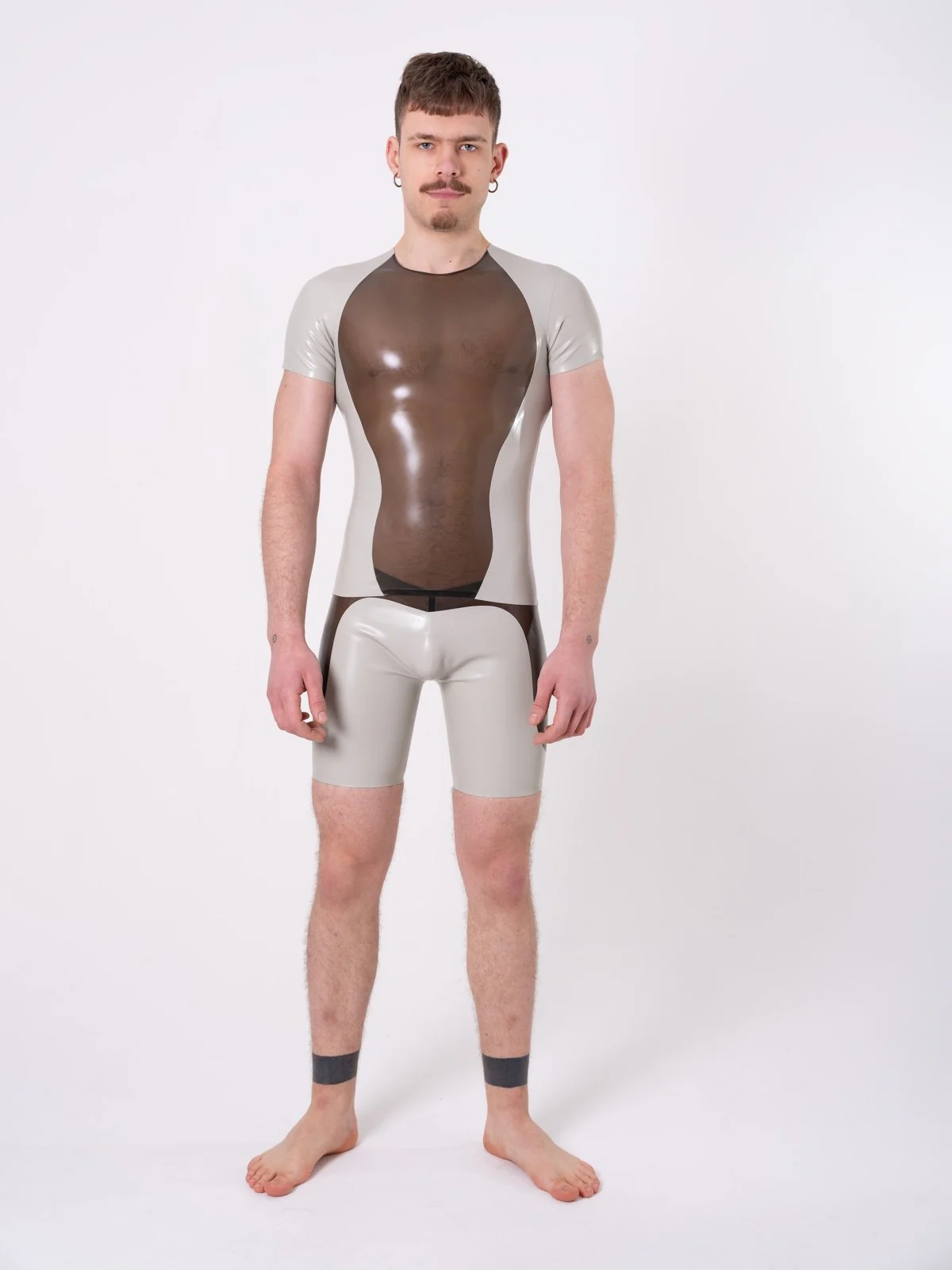 PEAK Rubber T-Shirt, Semi Trans Smokey Black / Light Grey - Image 3