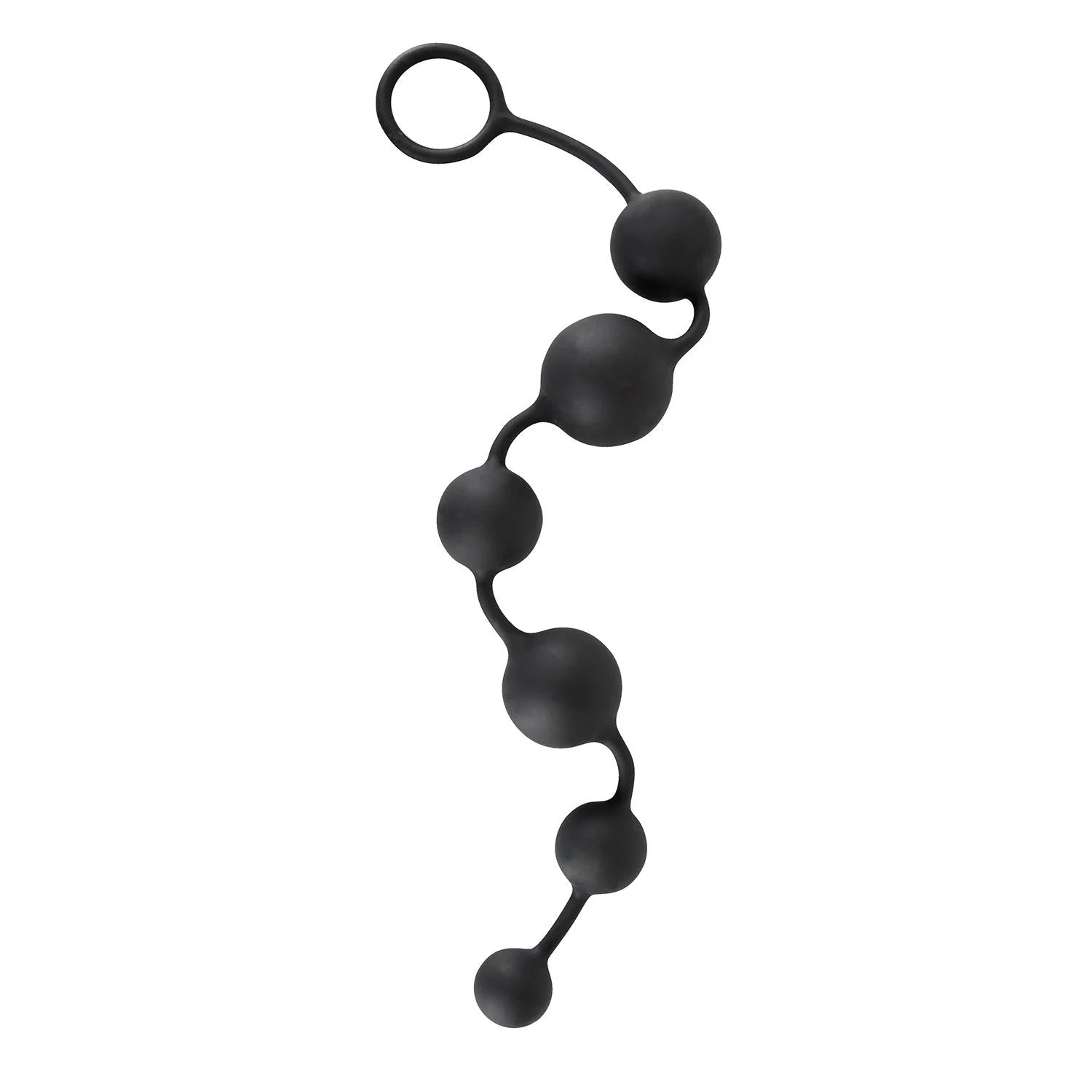 Silicone Anal Beads Combi-sized, Black - Image 4