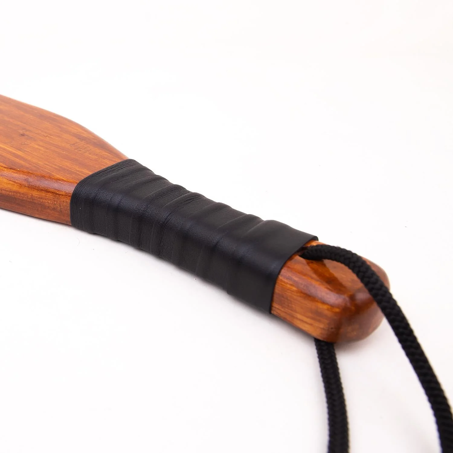 Leather Wrapped Spanker, Wooden Paddle - Image 2