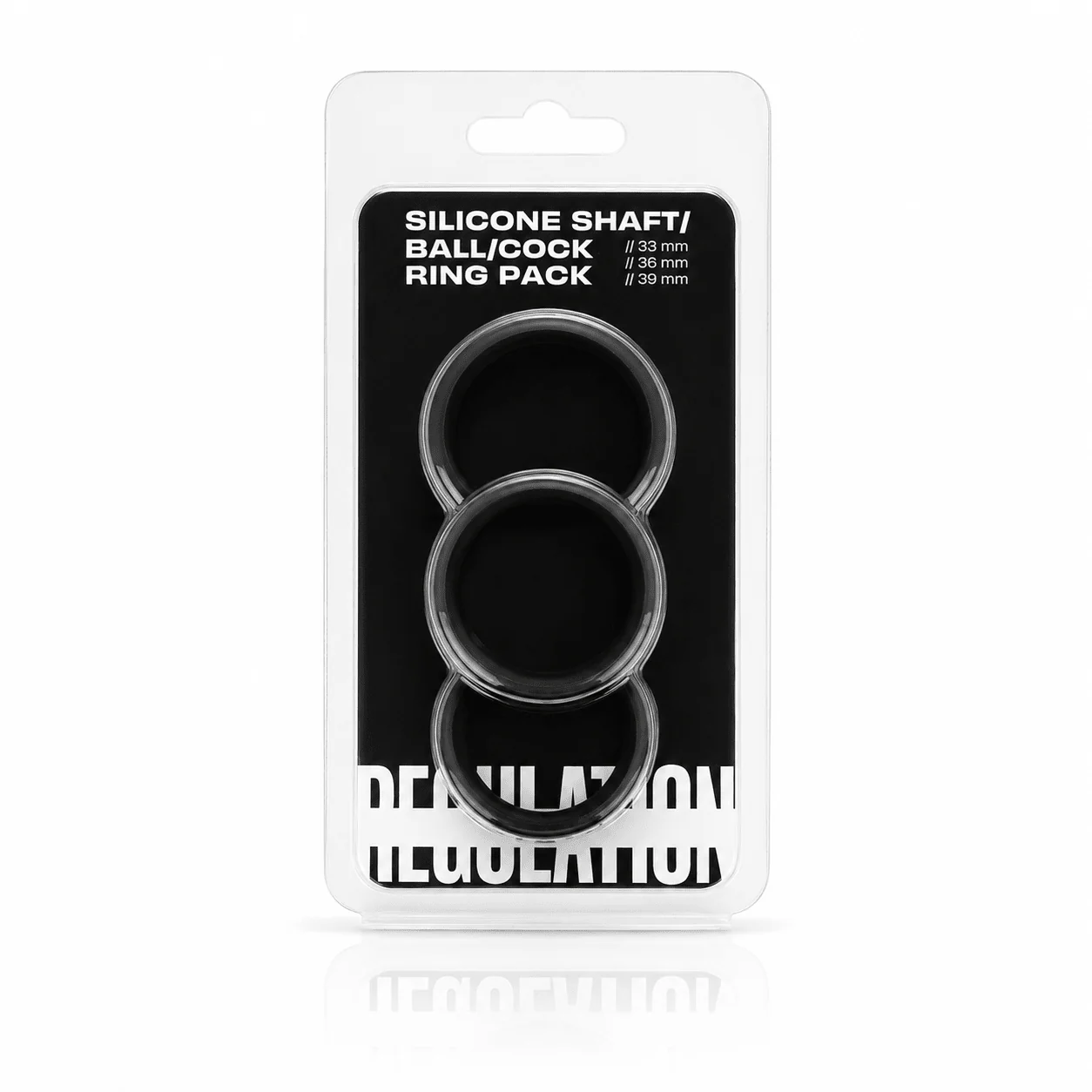 Silicone Cock Ring Pack – Shaft, Ball & Cock, 33mm / 36mm / 39mm