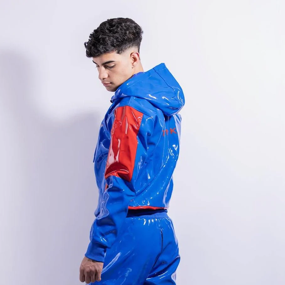 Twink X Datemate Jacket, Blue/Red - Image 2