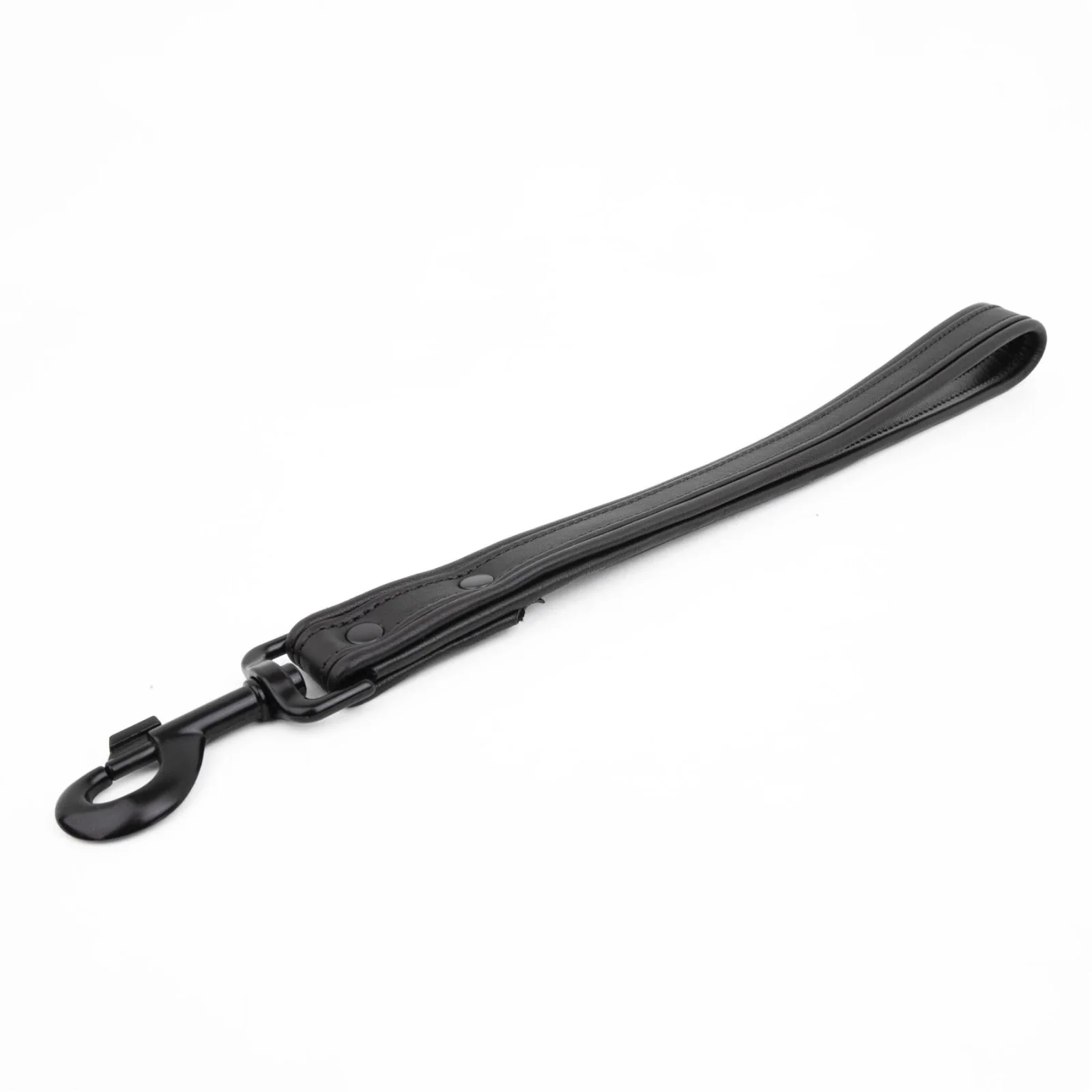 Short Leash, Leather, Black/Black
