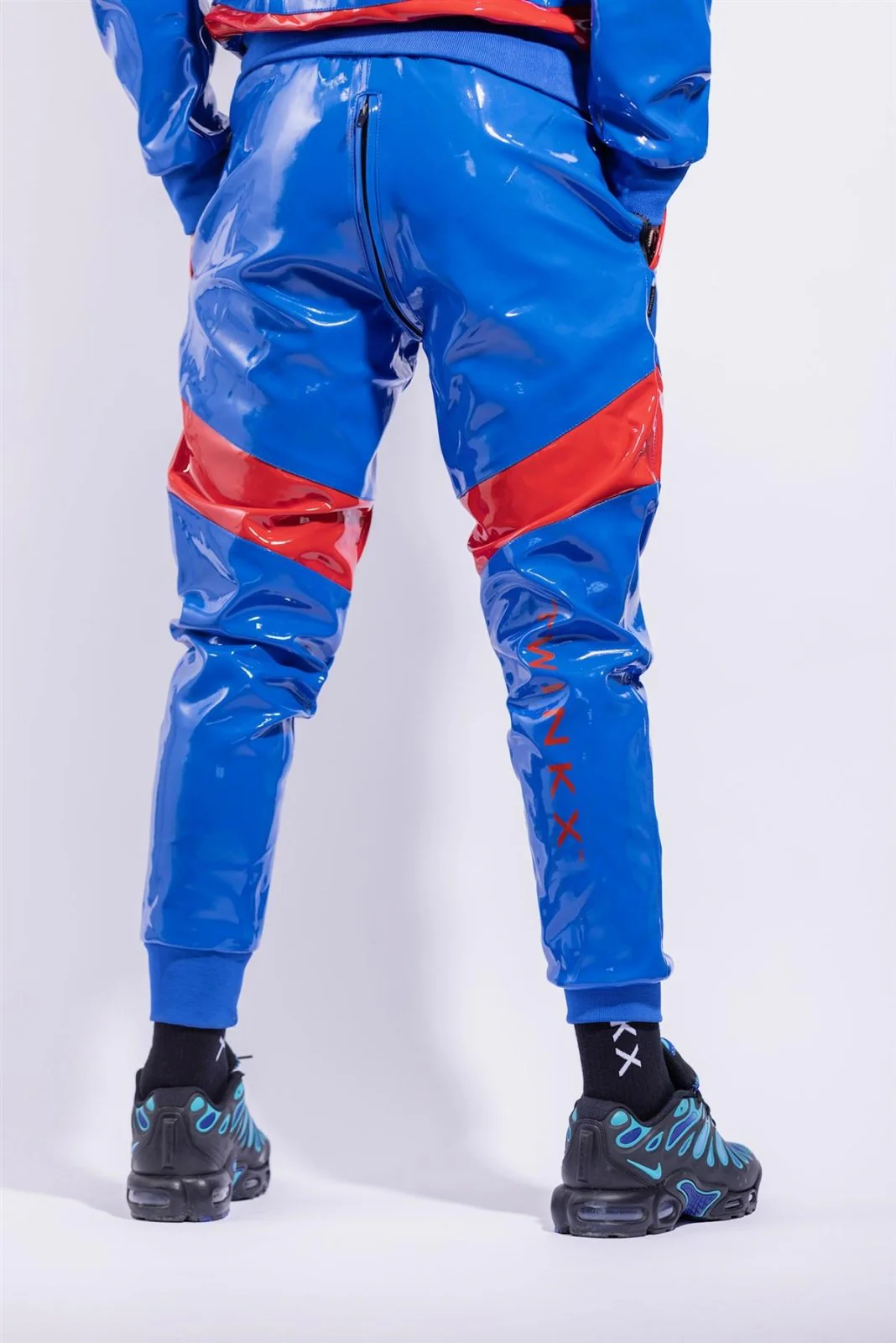 Twink X Datemate Pants, Blue/Red - Image 3