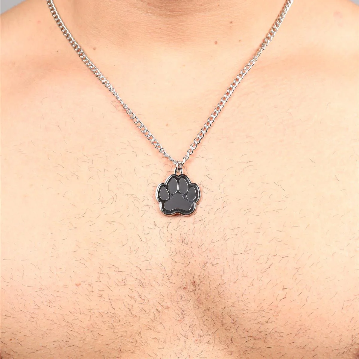 Master of the House Chain Pendant, Puppy Paw