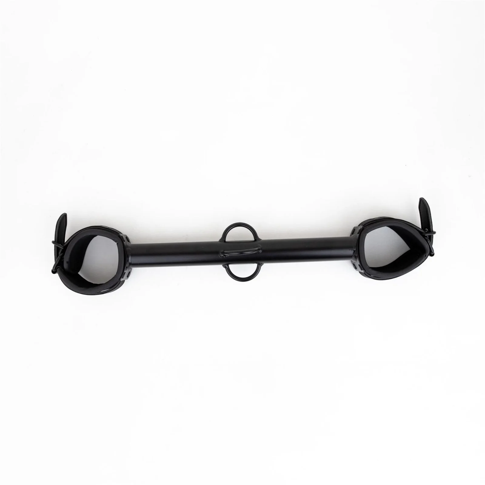 Big Barrel Spreader Bar, Neoprene Wrist Cuffs, 12", Black