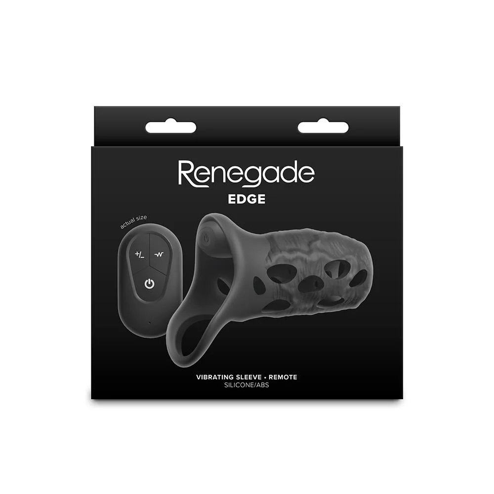 Renegade Edge Vibrating Penis Sleeve with Remote - Image 4