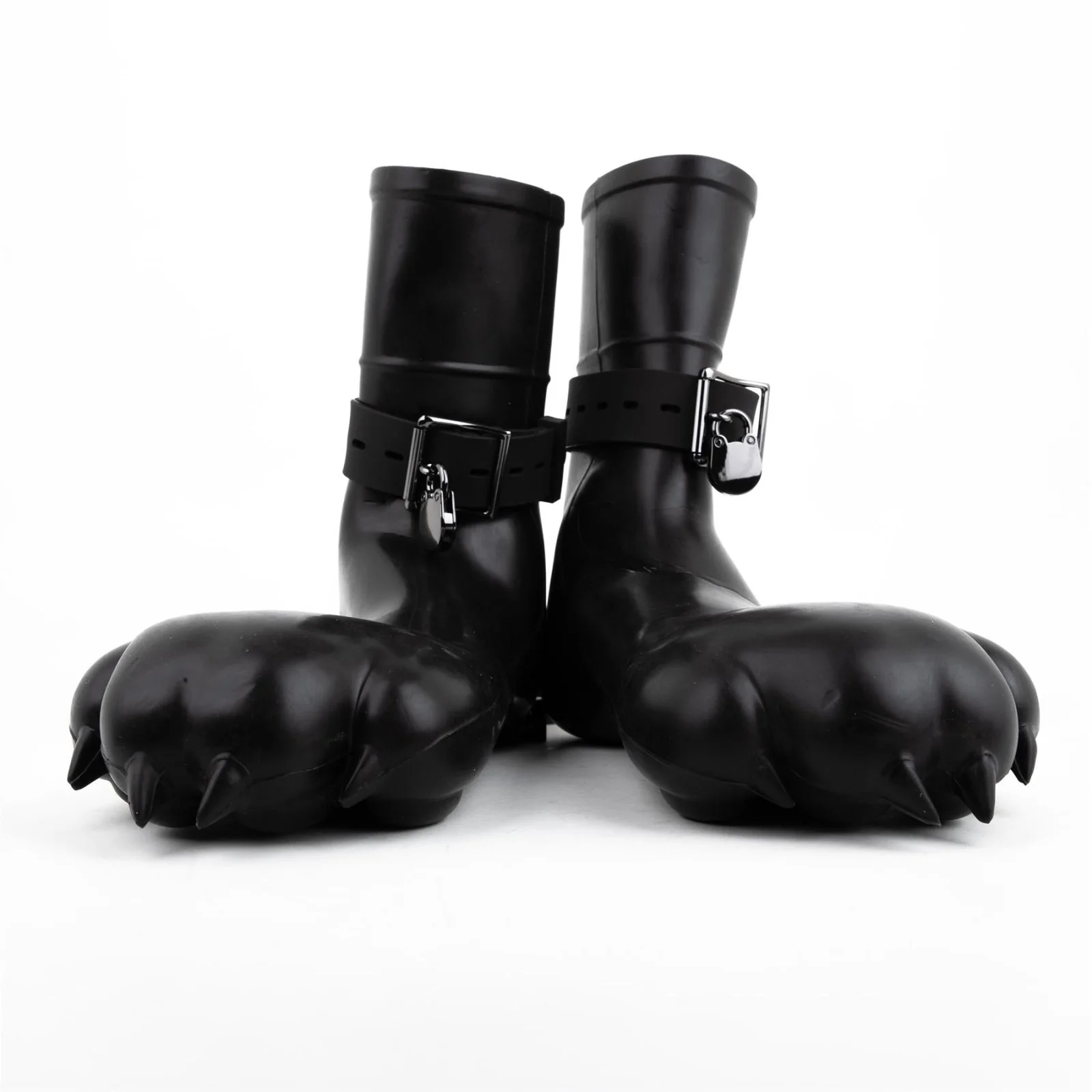 FURRJOI Silicone Canine Paw Feet with Bindings, Black