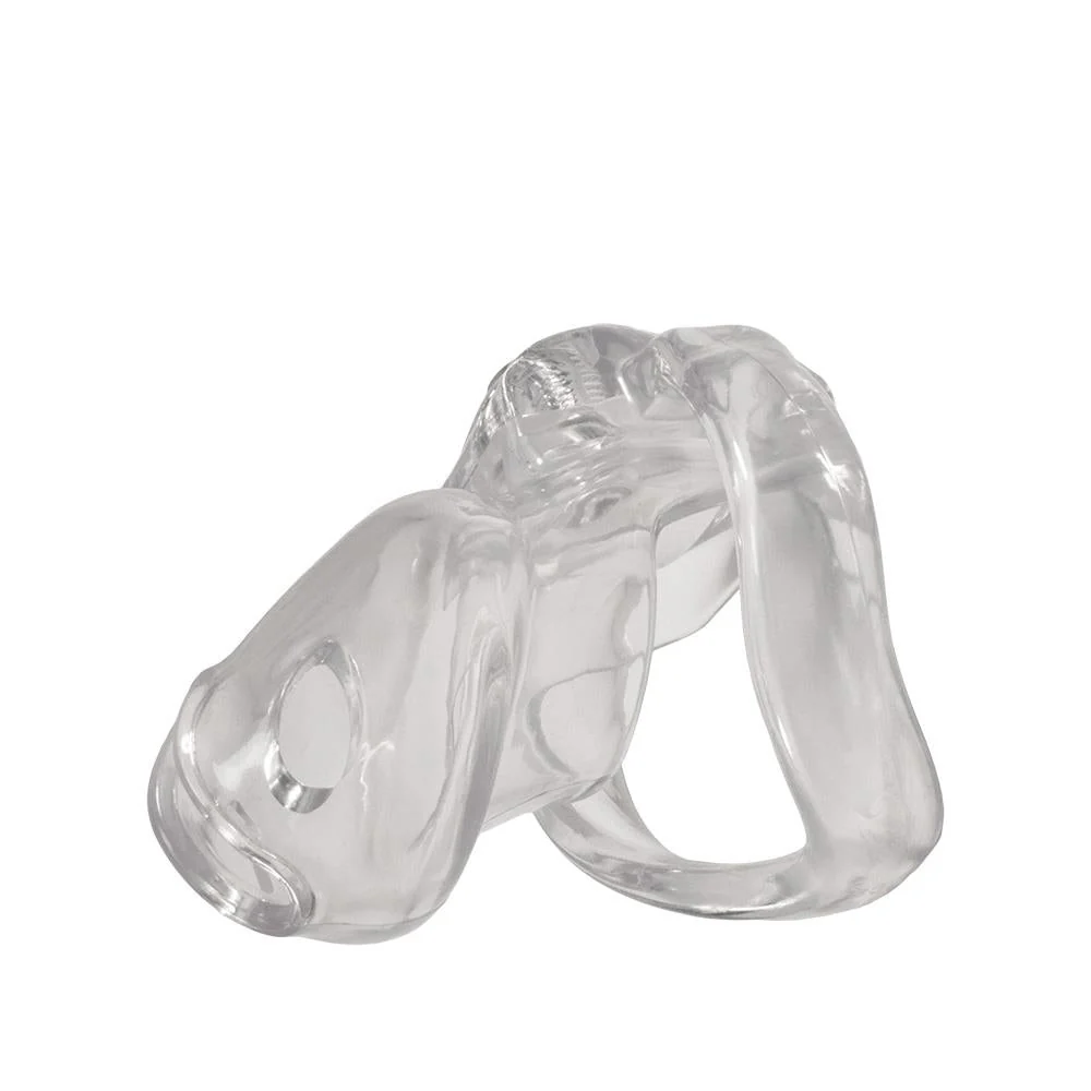 Brutus Clicklock Chastity Cage, Clear