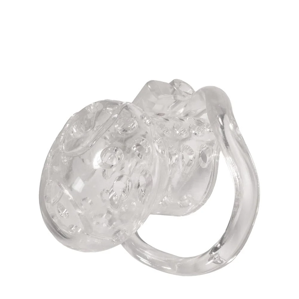 Brutus Airhole Chastity Cage, Clear