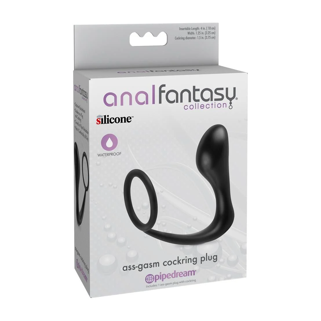 Ass-Gasm Cockring P-Spot Plug - Image 2
