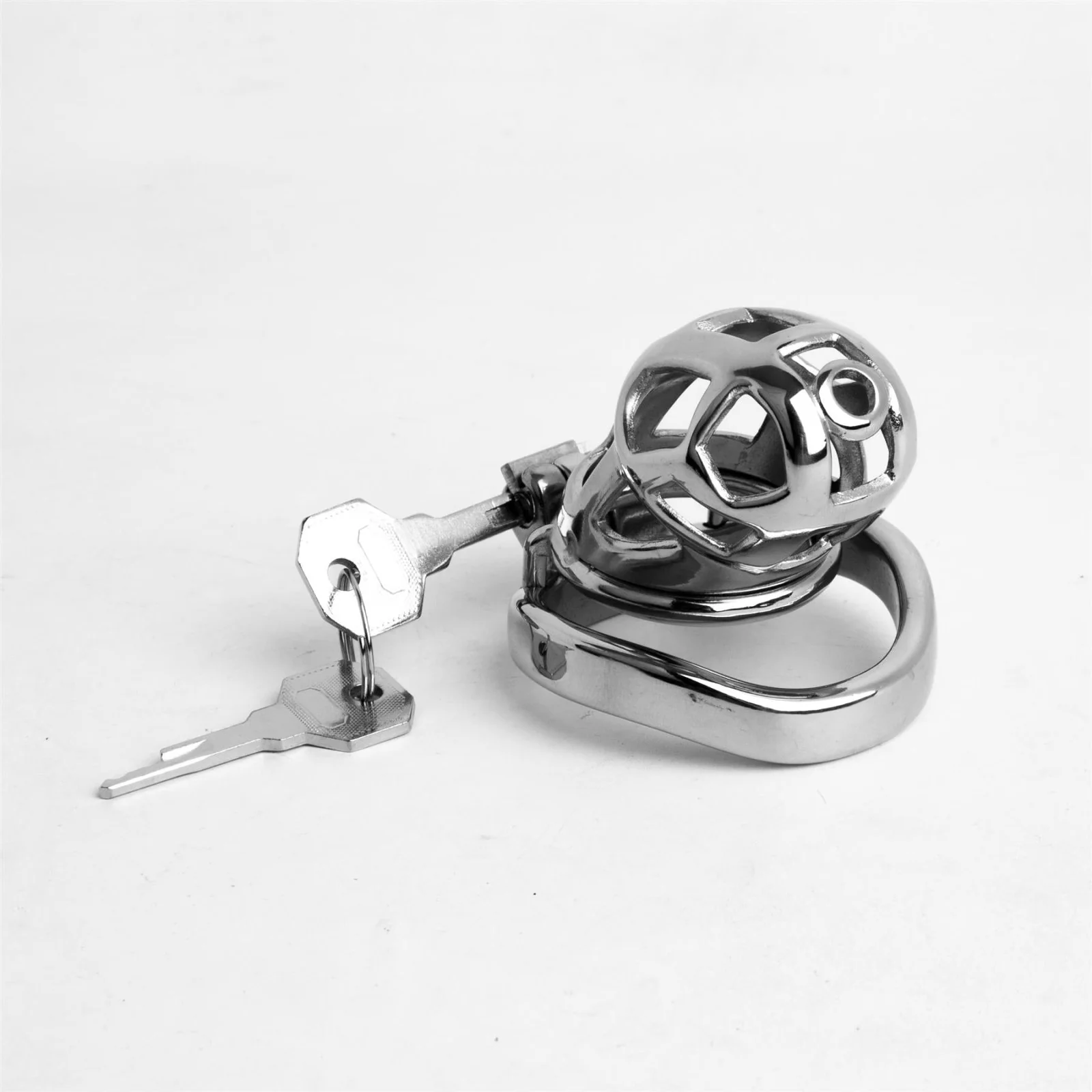 The Helmet, 2 Cage Steel Chastity Training Set