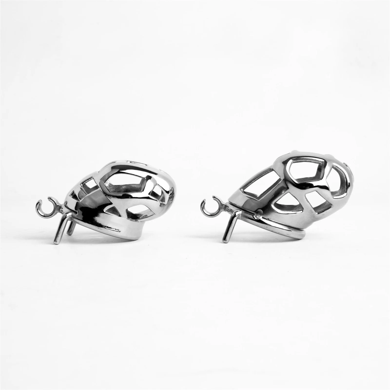 The Helmet, 2 Cage Steel Chastity Training Set - Image 2