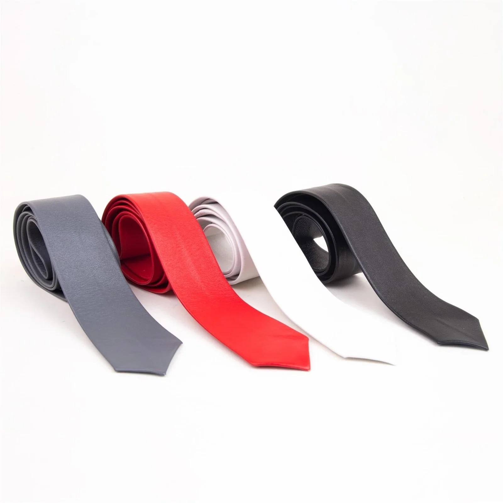 Leather Tie, Skinny Cut // Made to order - Image 3