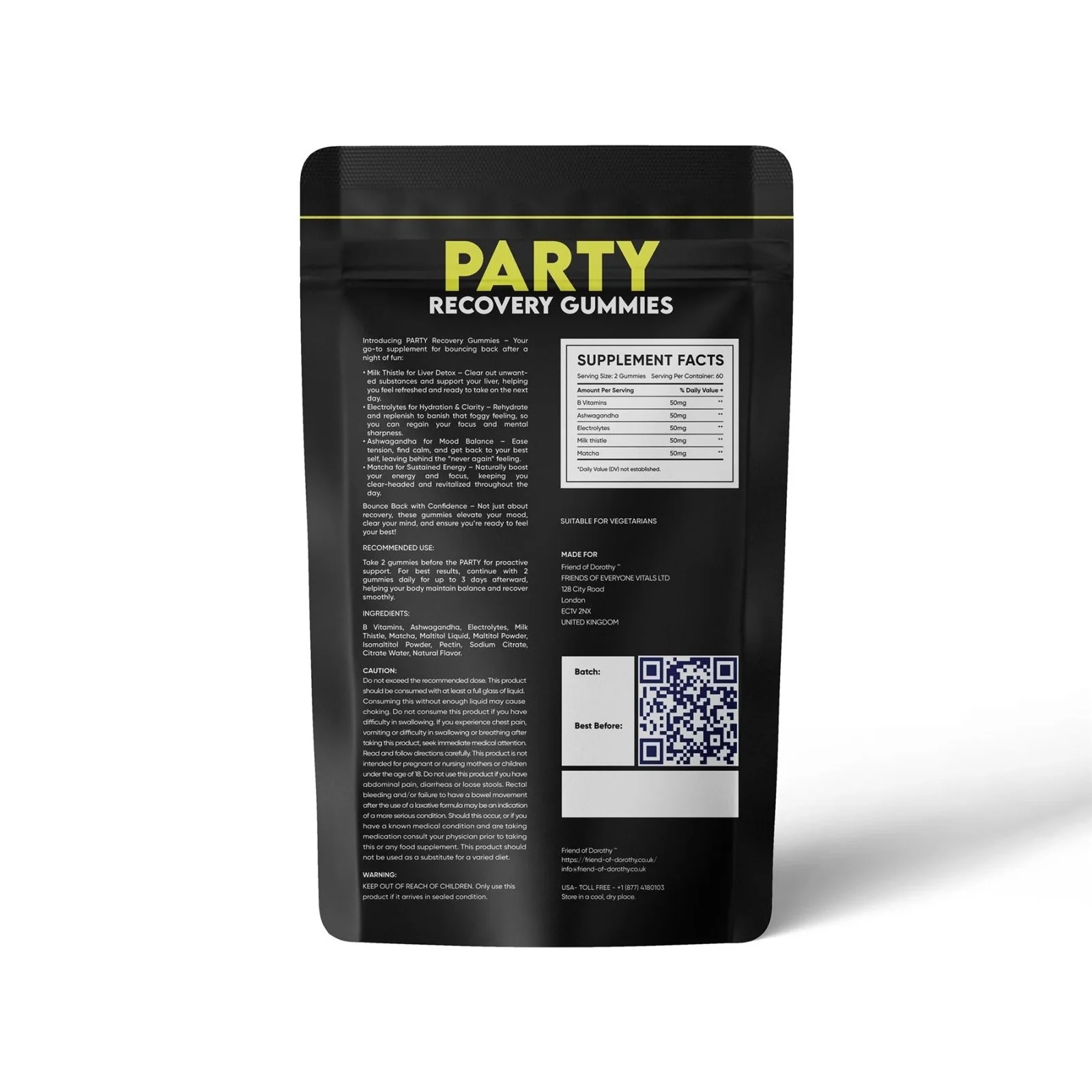 Friend of Dorothy Party, Energy booster, 1 Month Pouch - Image 2