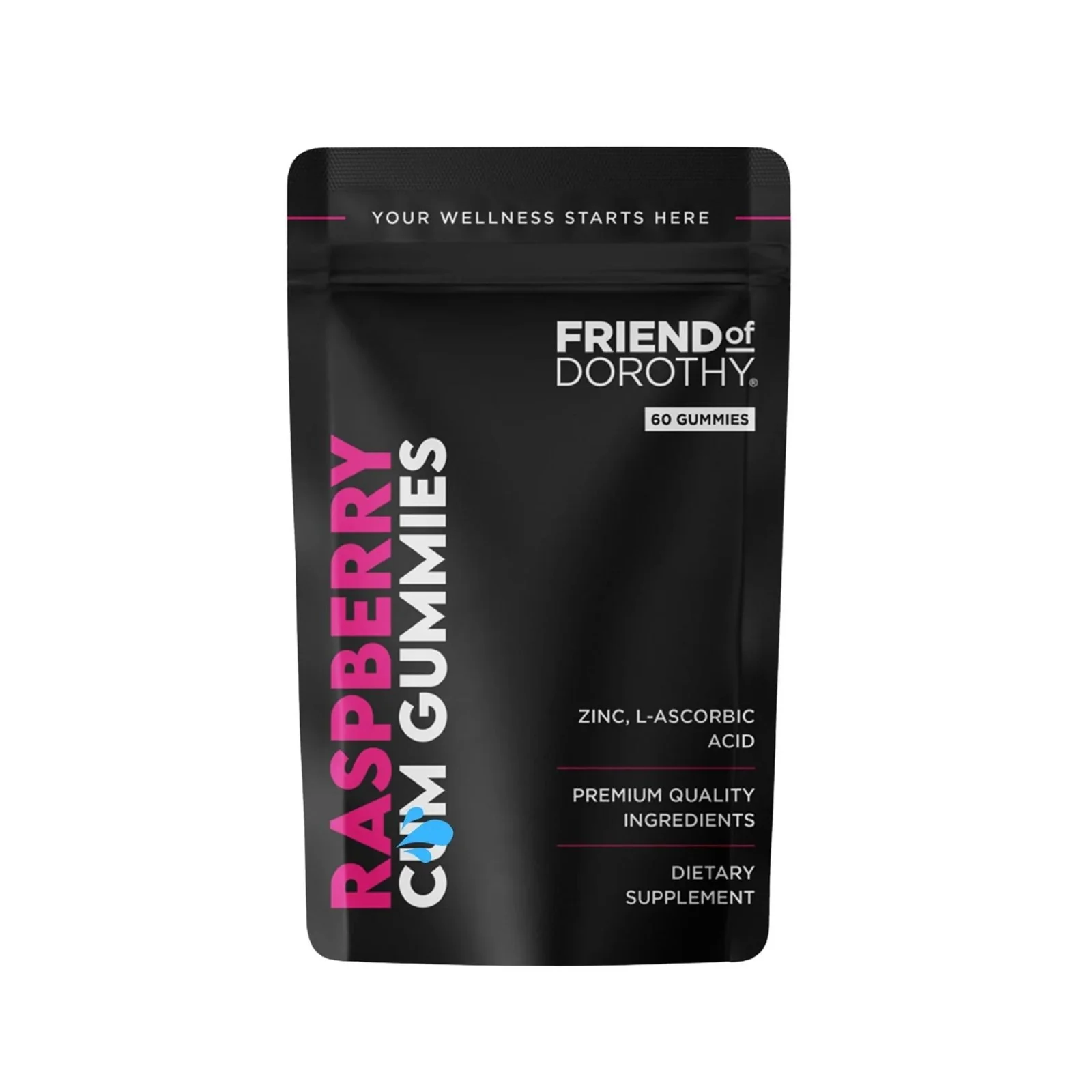 Friend of Dorothy Cum Gummies, Raspberry, Semen Volumen and Health Enhancement, 1 Month Pouch