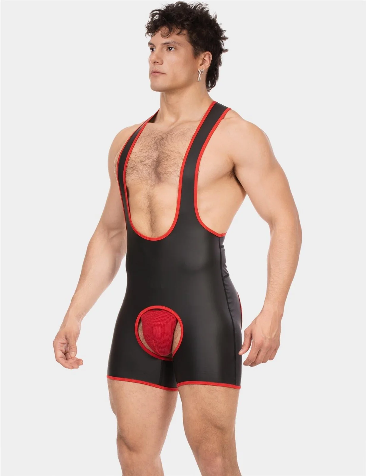 Barcode Singlet Kam, Black/Red - Image 5