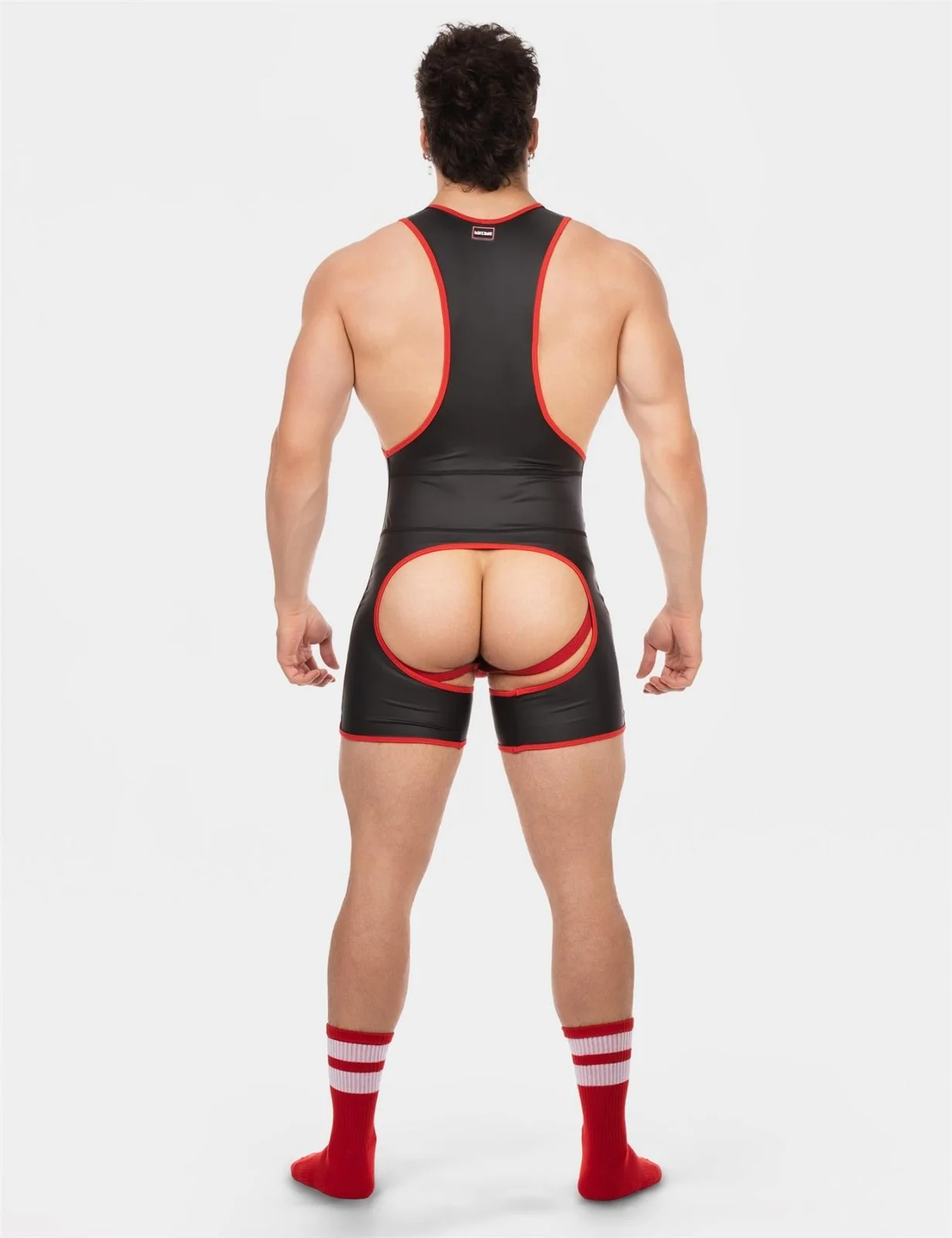 Barcode Singlet Kam, Black/Red - Image 7