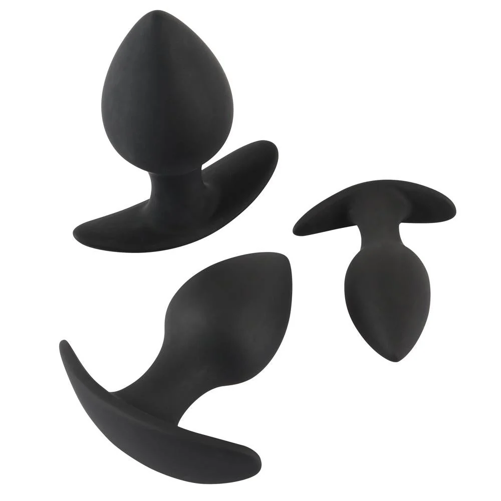 3-piece Beginner Anal Trainer Butt Plug Set