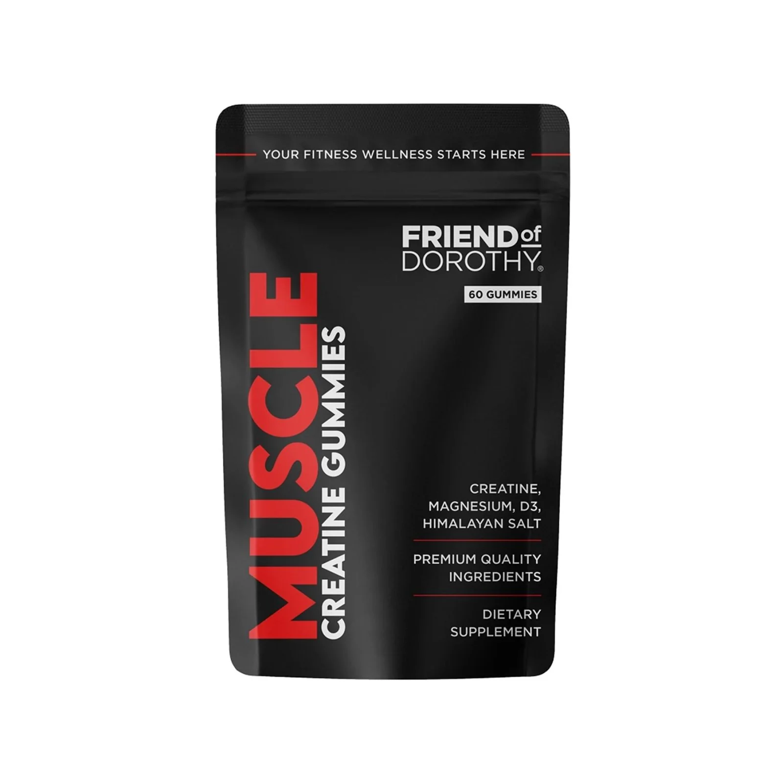 Friend of Dorothy Muscle, Creatine Supplement, 1 Month Pouch