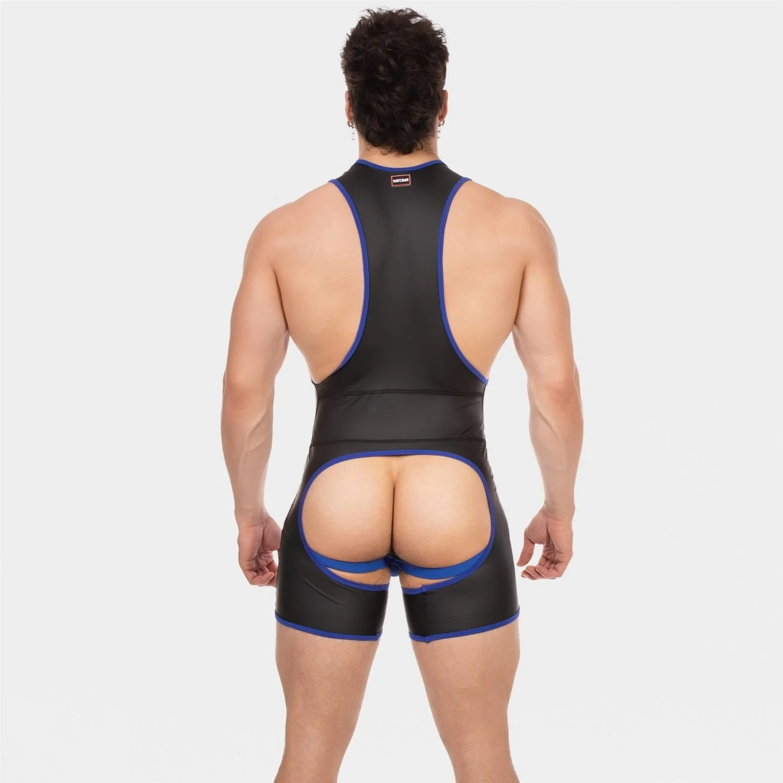 Barcode Singlet Kam, Black/Royal - Image 2