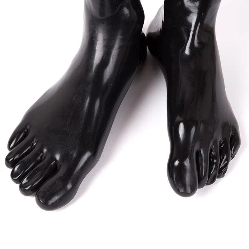 Rubber Toe Socks, Black