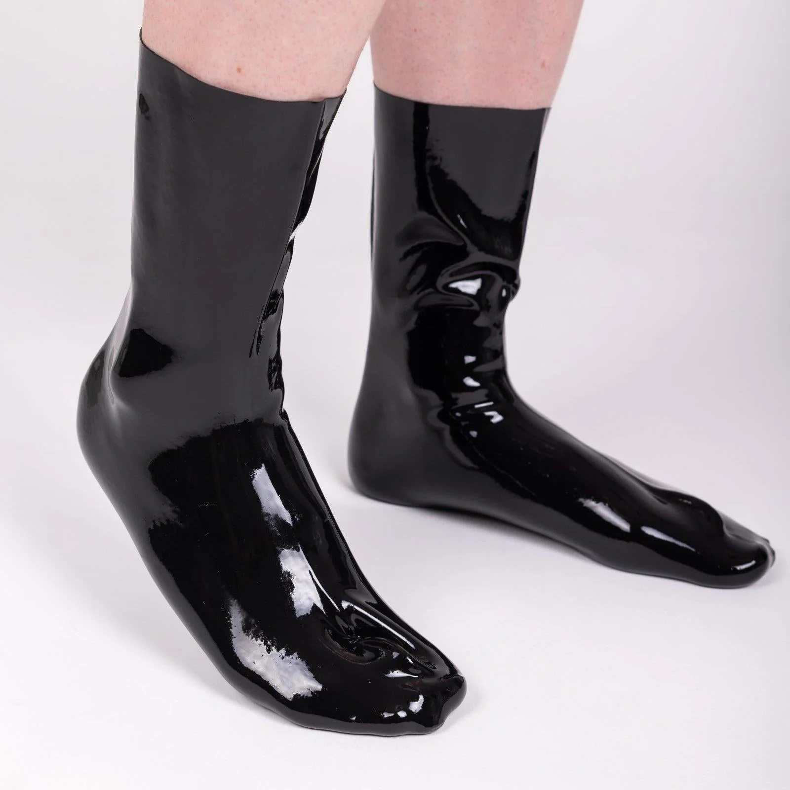 Premium Heavy Rubber Socks, Black, 0.6mm - Image 3
