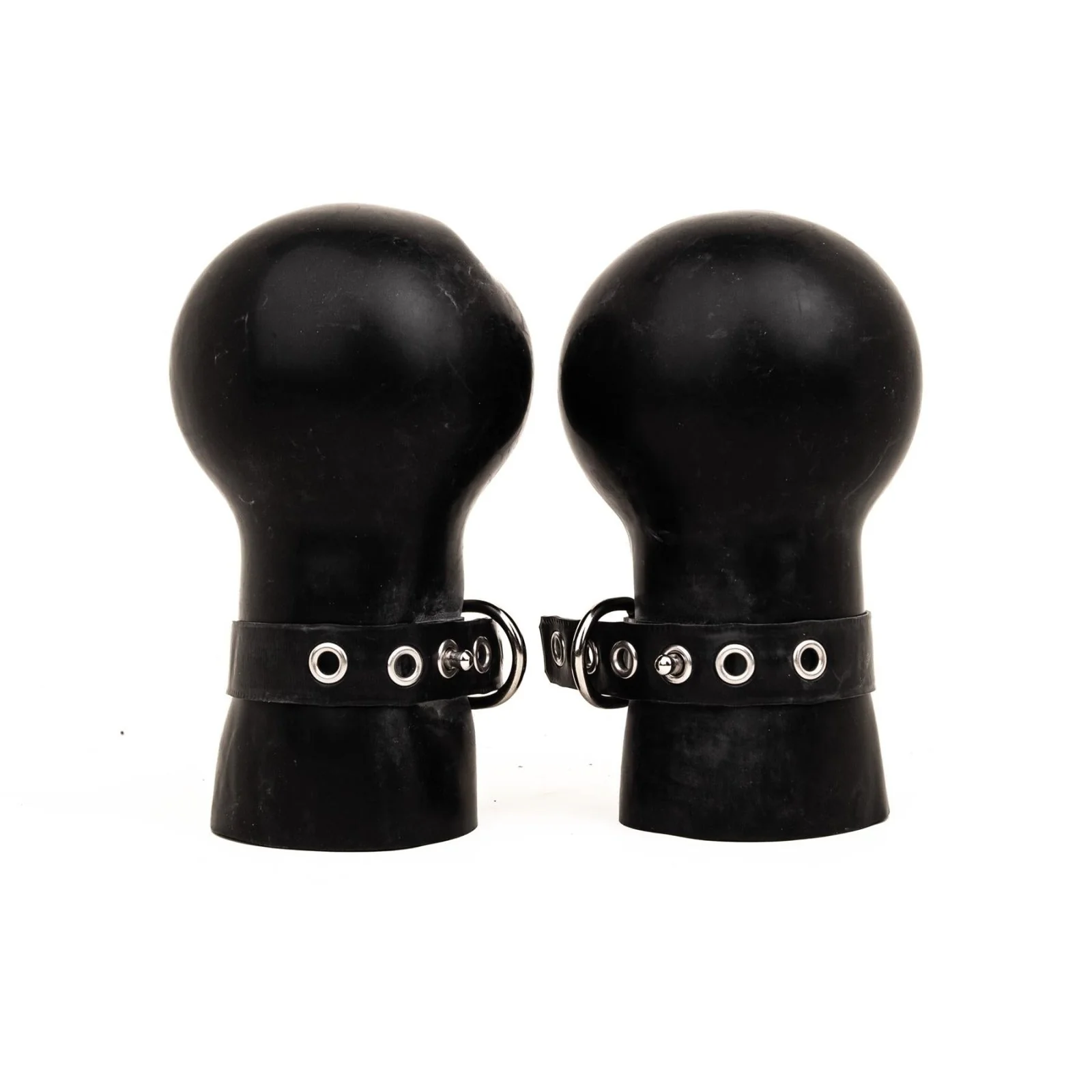 Studio Gum Spherical Rubber Bondage Gloves, 2mm Thick, Lockable