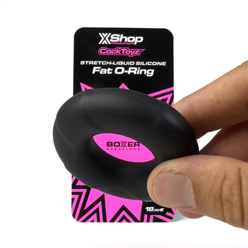 BOXER Stretch-Liquid Silicone Fat O-Ring, Black - Image 2