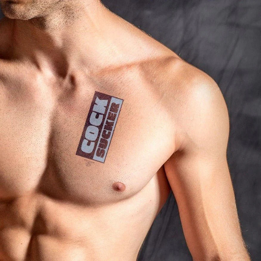 Cock Sucker, Temporary Tattoo - Image 2