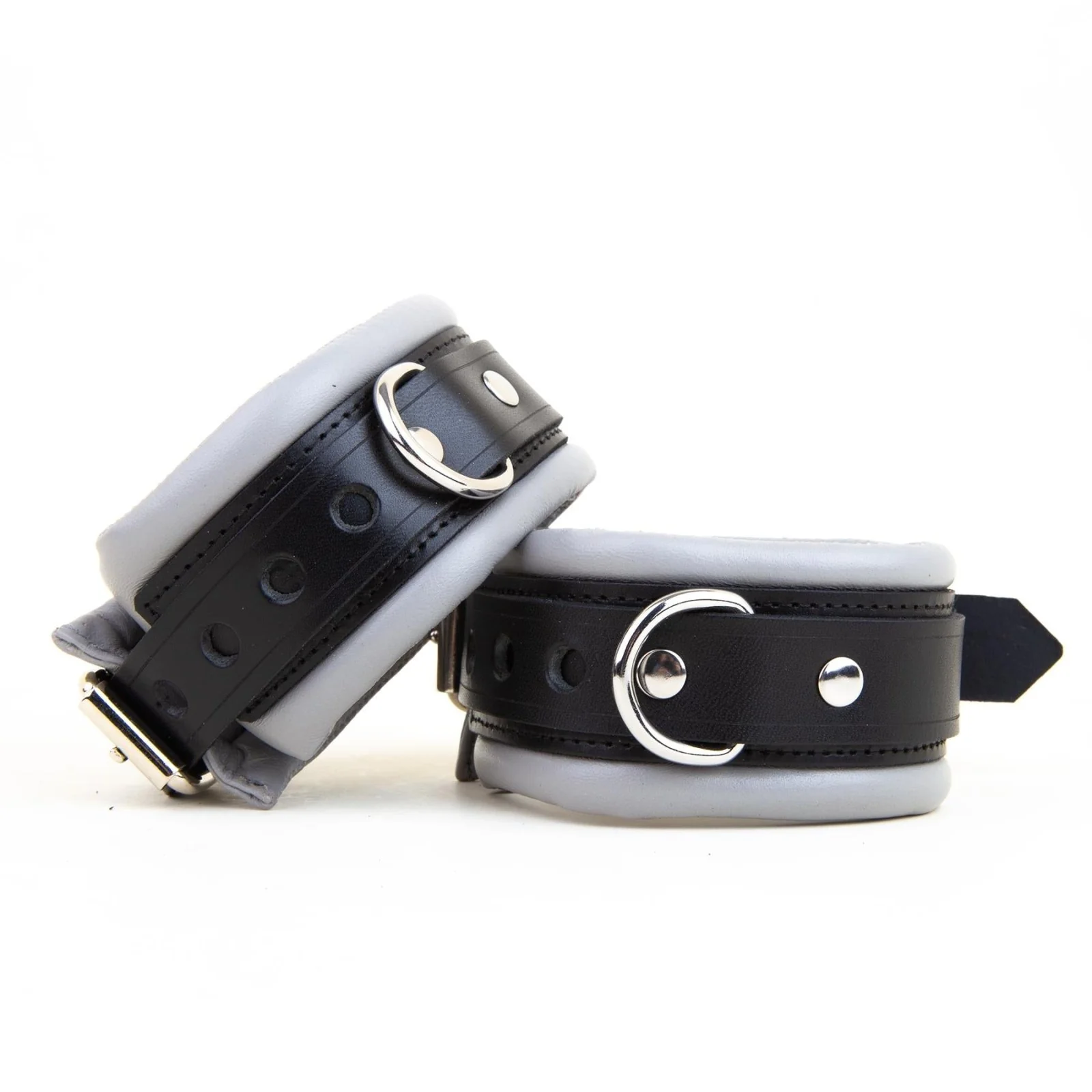 Padded Leather Ankle Cuffs 5cm - Image 3
