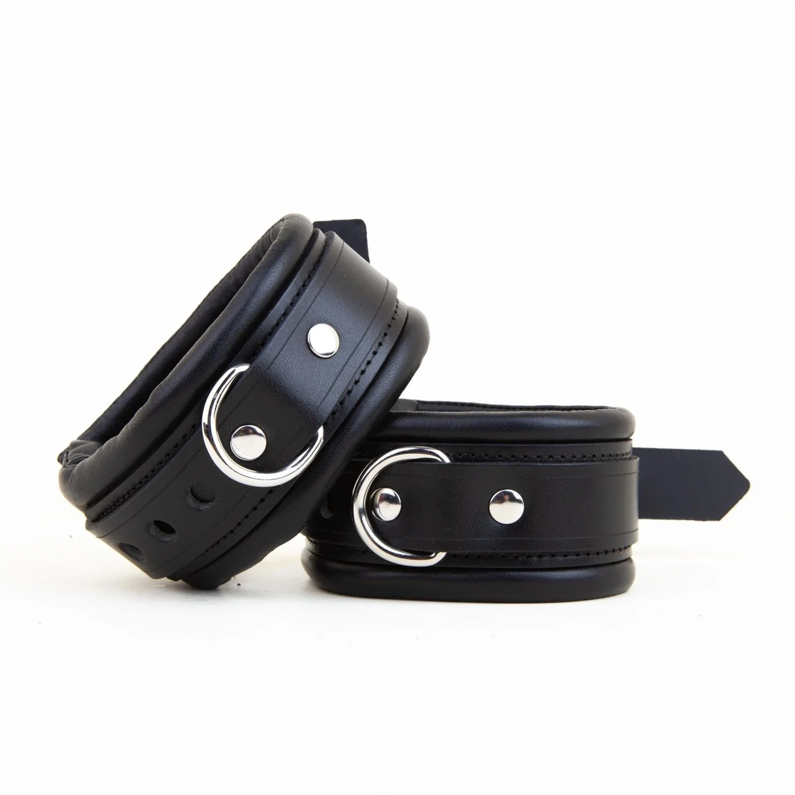 Padded Leather Ankle Cuffs 5cm - Image 5