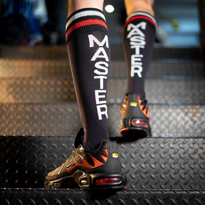 Football Socks, Master, Black/Red/White