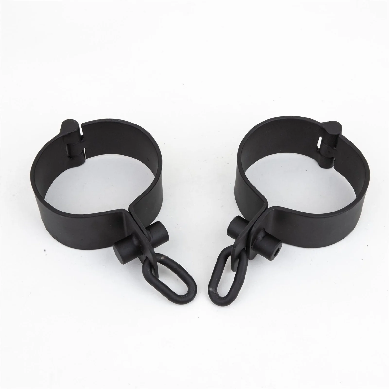Steel Ankle Cuff - Pair, Black