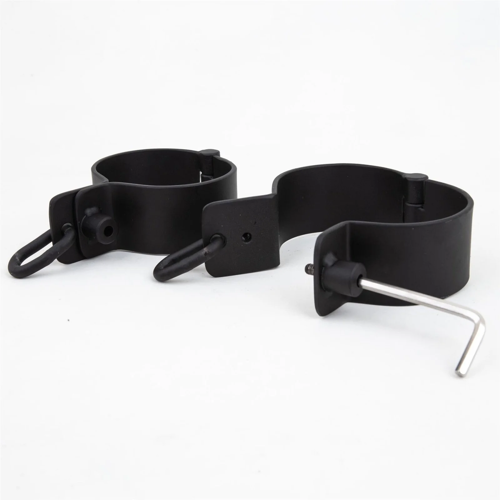 Steel Ankle Cuff - Pair, Black - Image 2