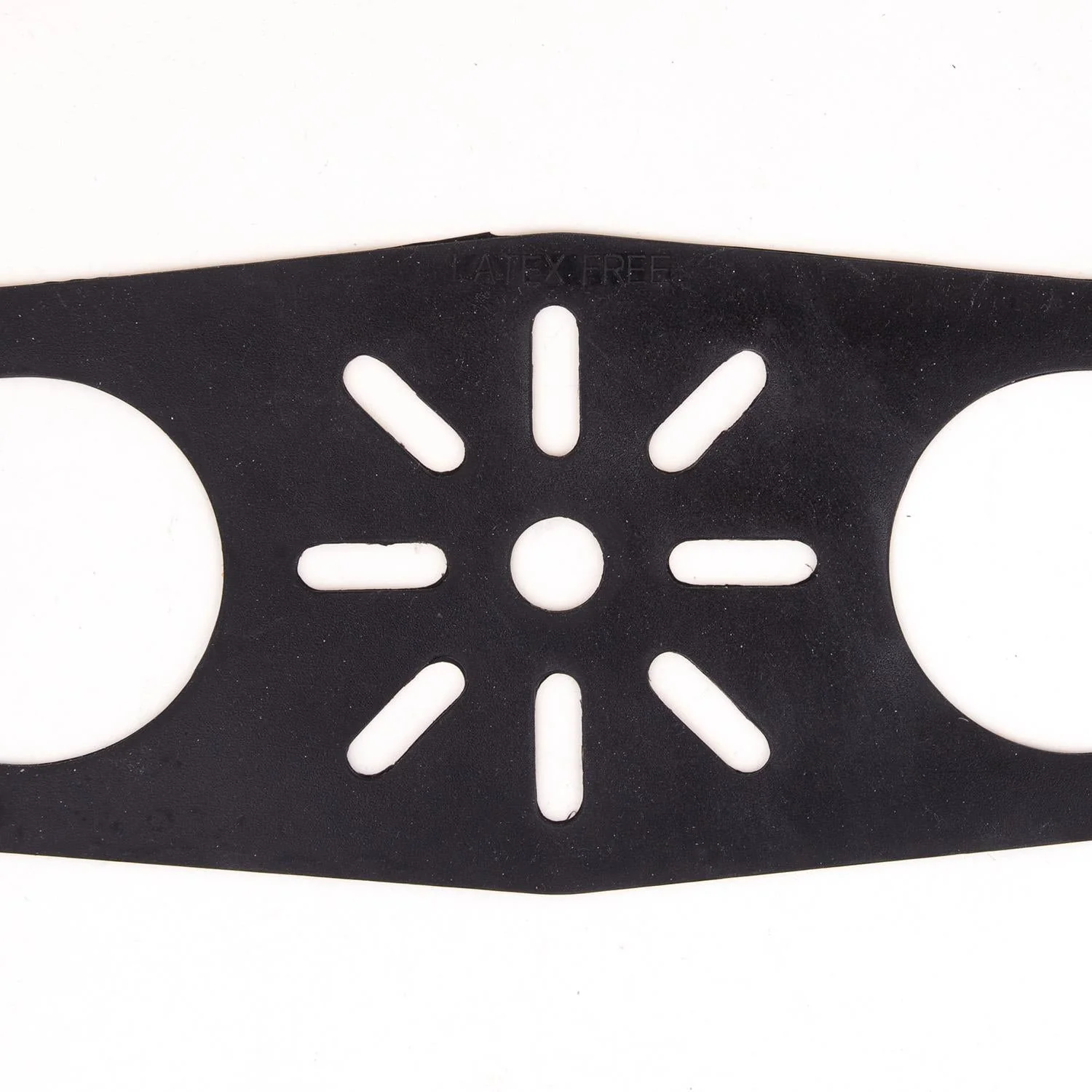 Rubber Anaesthesia Face Mask & Head Harness, Black - Image 5
