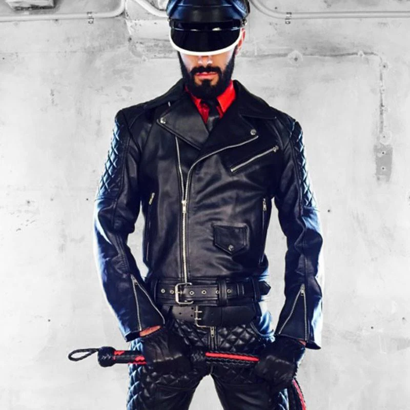 BOXER Berlin 101 Leather Biker Jacket - Image 2