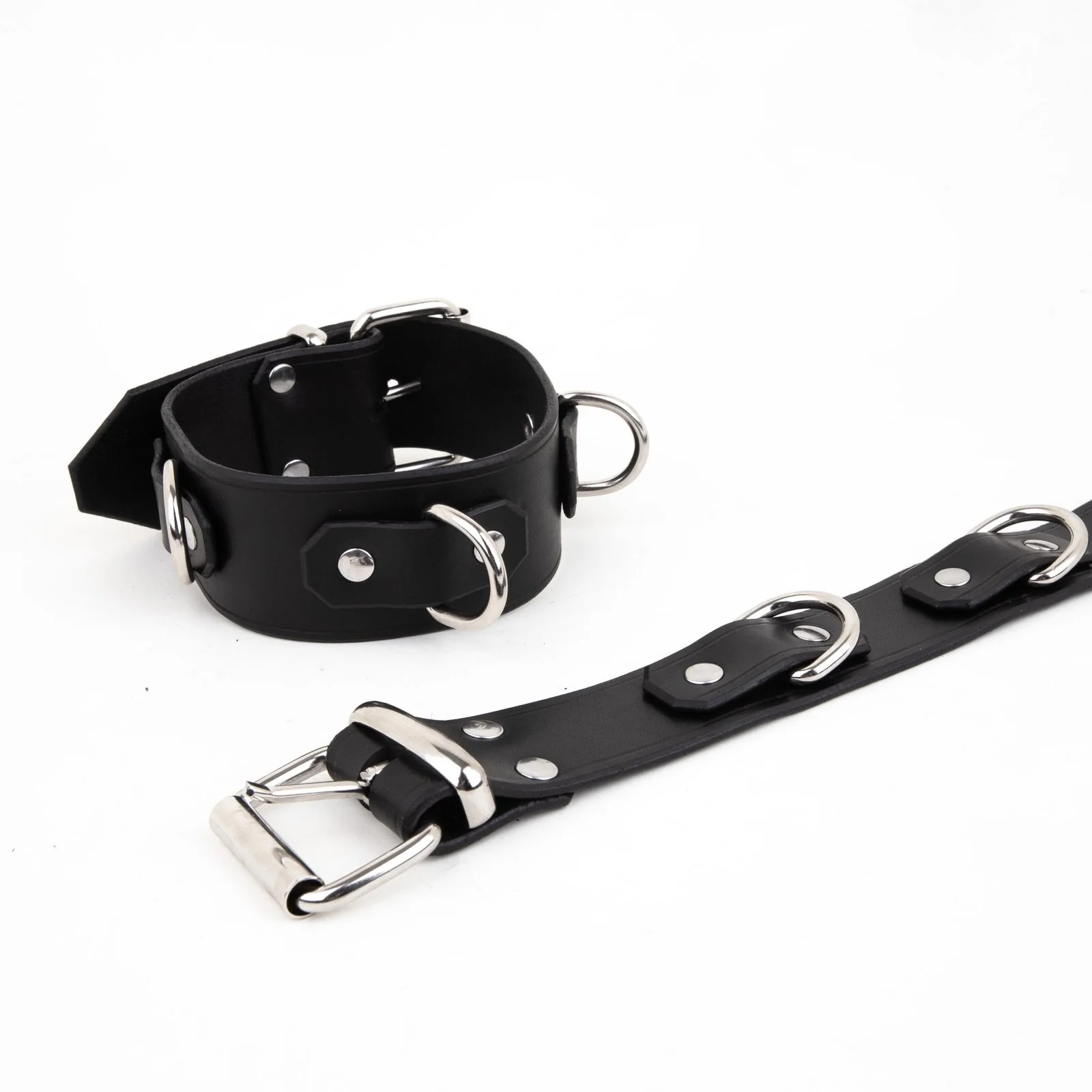 Leather D Ring Collar - Image 2