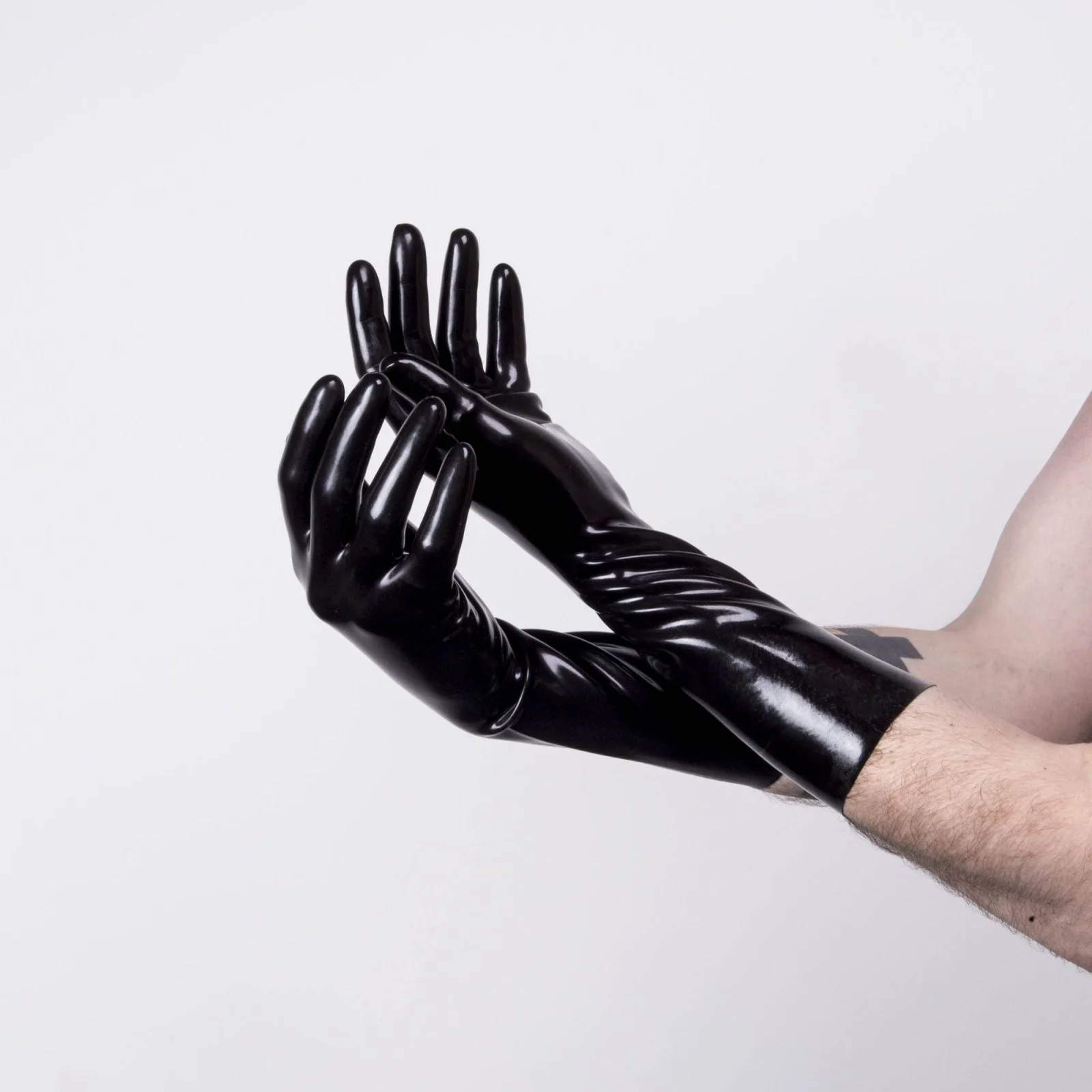 Rubber Gloves, Black - Image 2