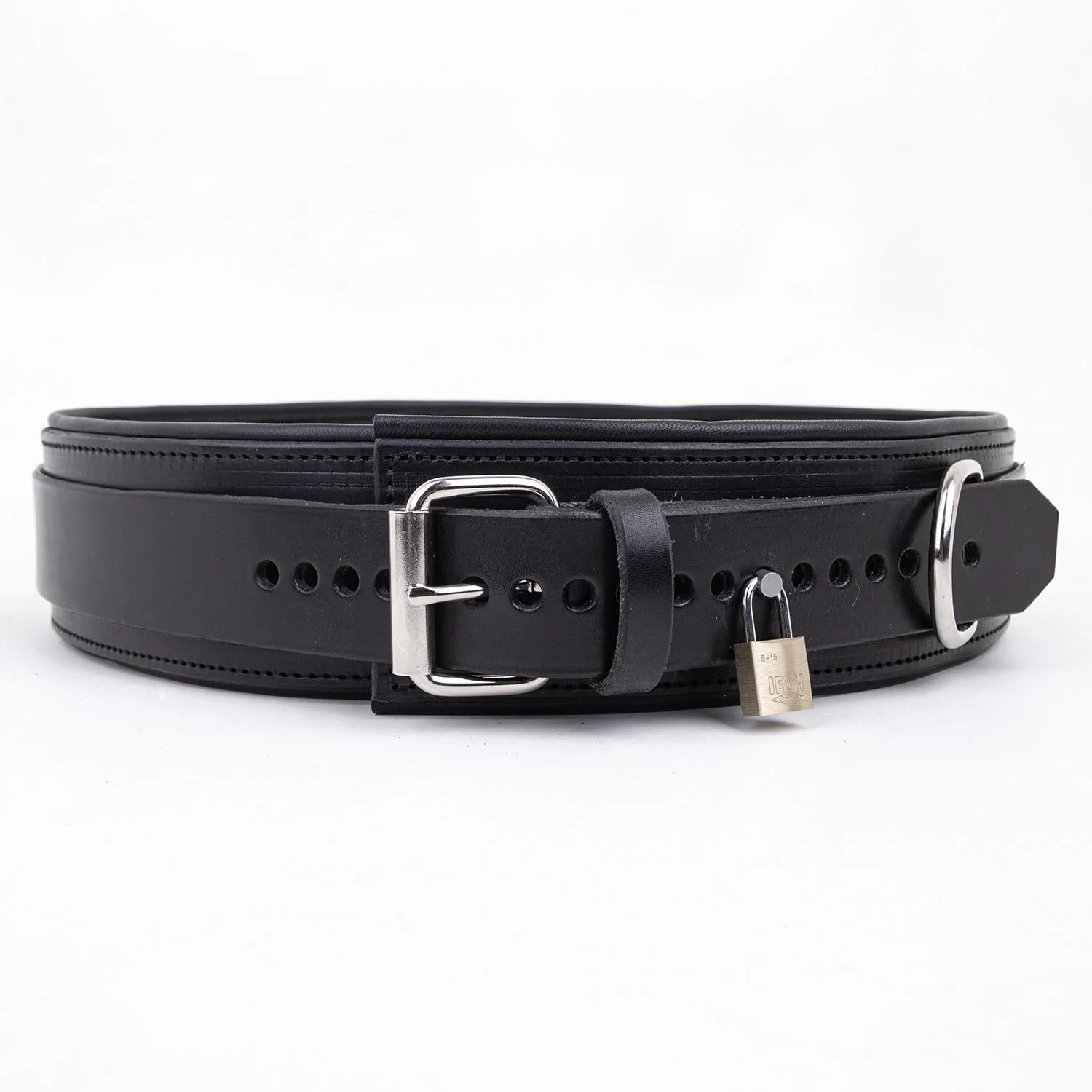 Padded Leather Waist Belt