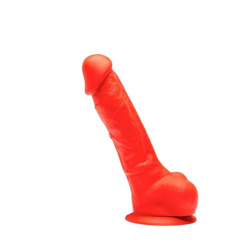 Stretch, Premium Silicone Red Dildo - Image 2
