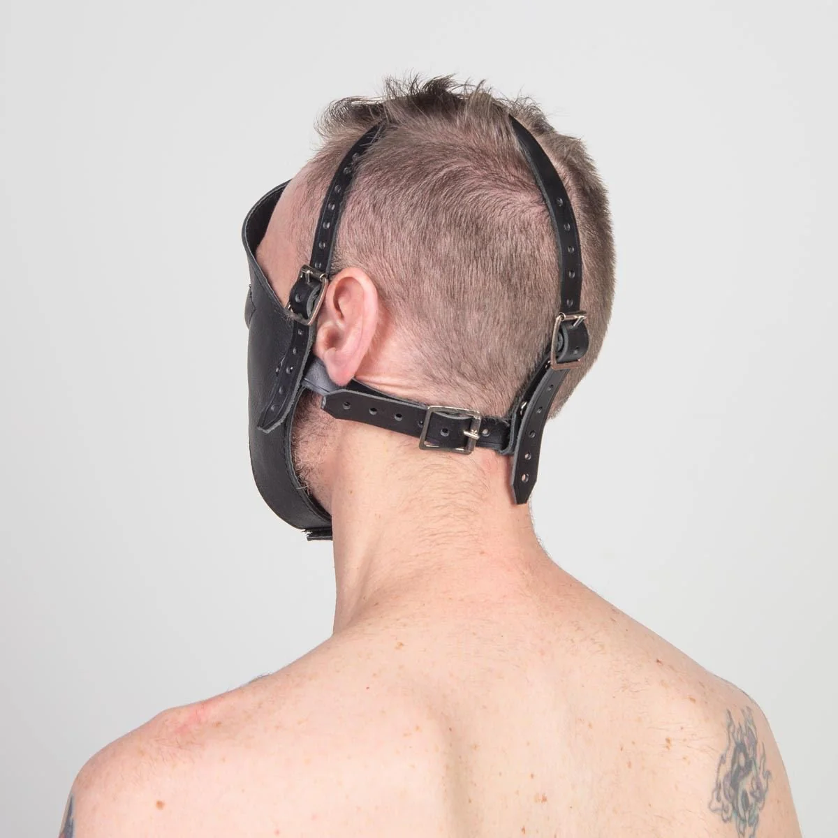 Leather Face Cover - No Eyes - Image 2