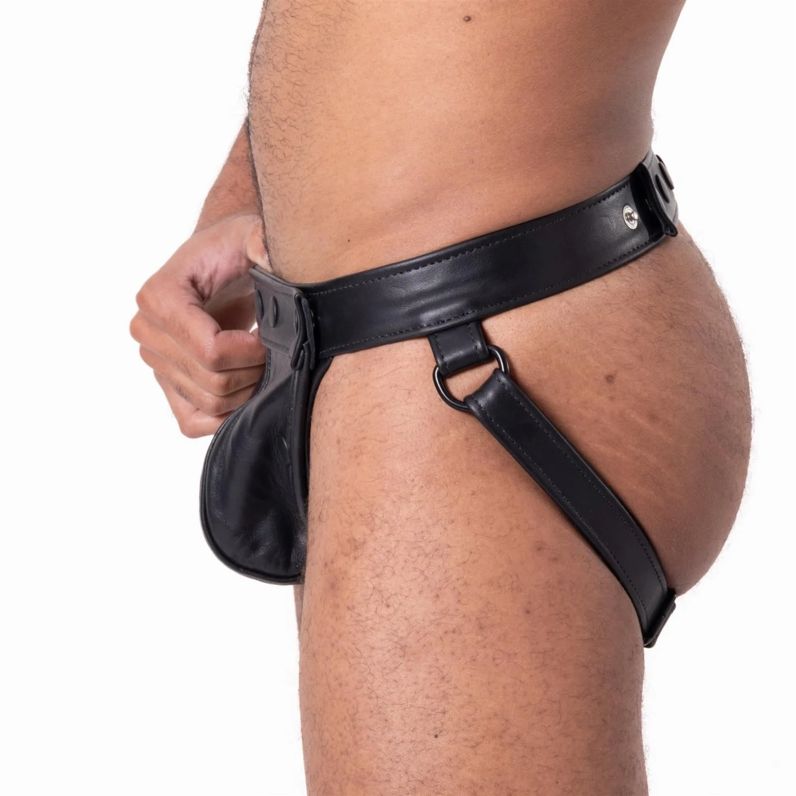 Magnum Leather Jockstrap with Codpiece // Made to Order - Image 2