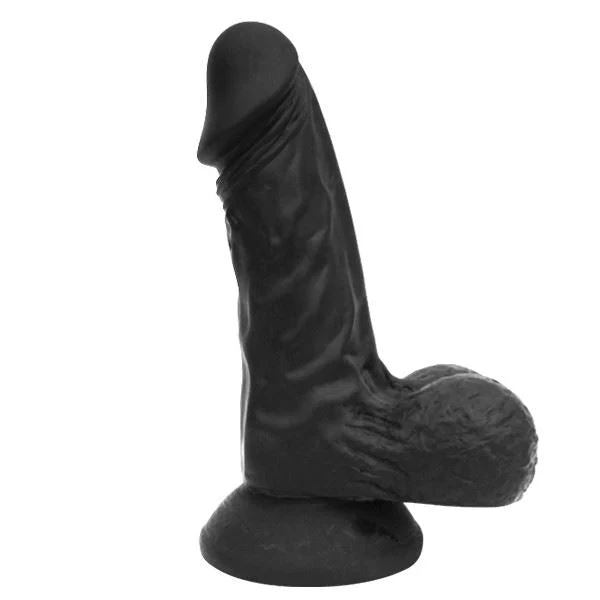 Silicone Suction Dildo, 6"