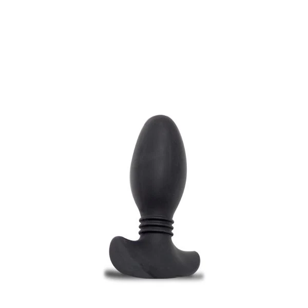 Silicone Ribbed Butt Plug, Small