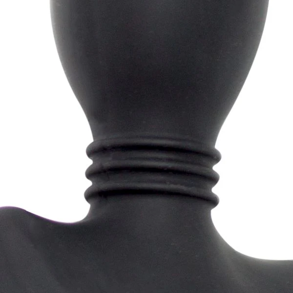 Silicone Ribbed Butt Plug, Large - Image 3