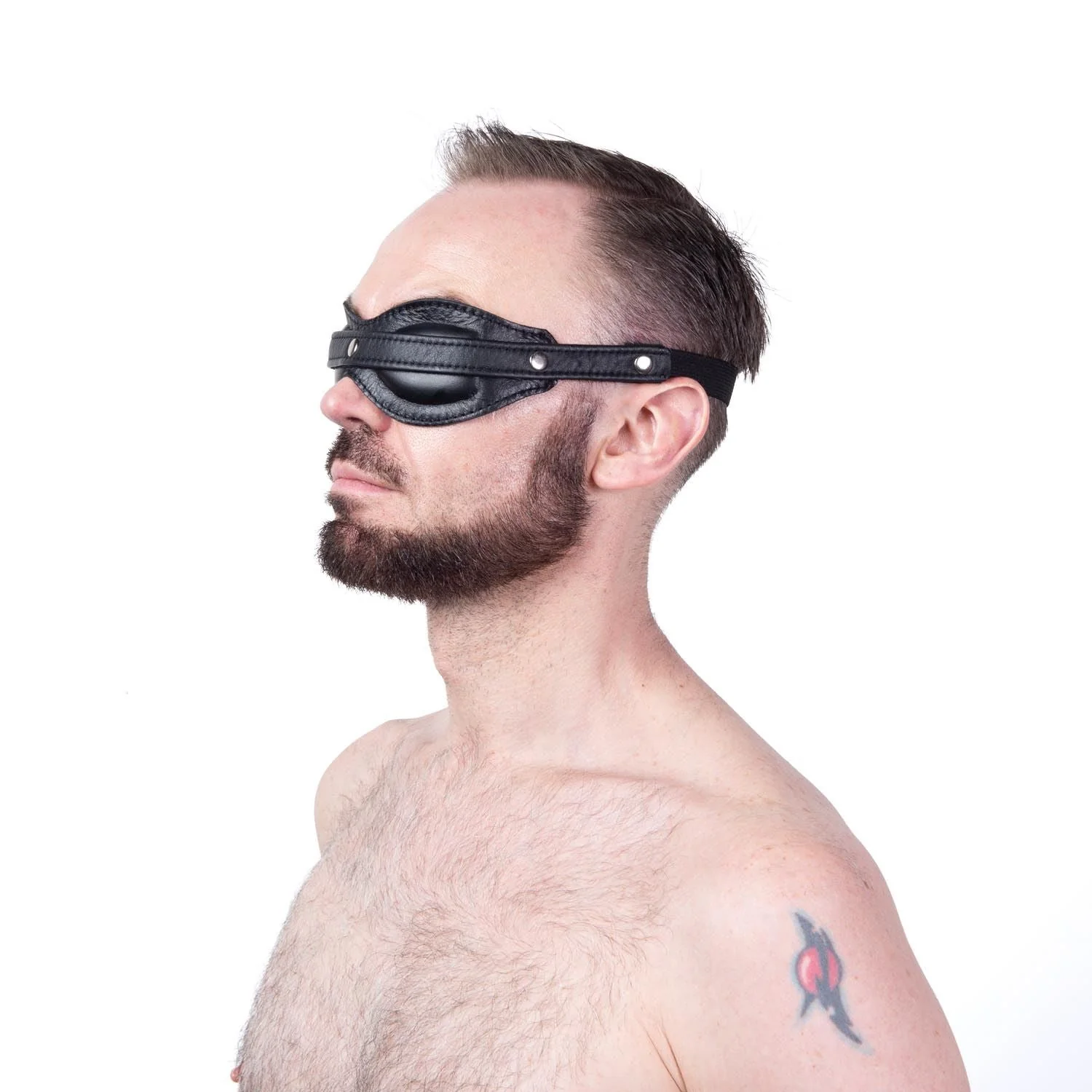 Padded Blindfold, Leather - Image 3