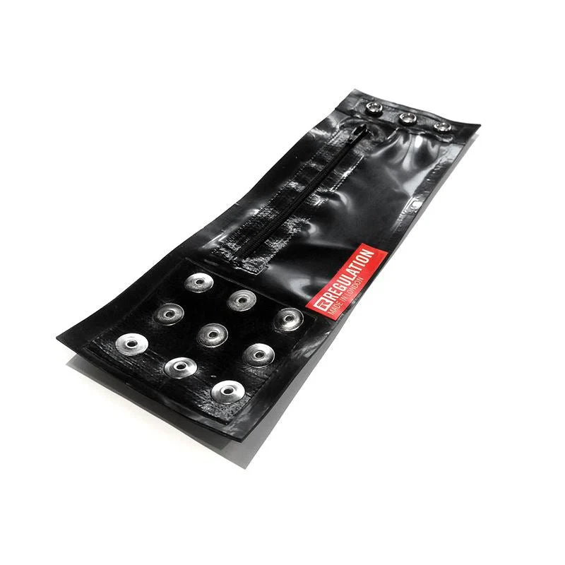 Rubber Wrist Wallet, Black, One Size - Image 3