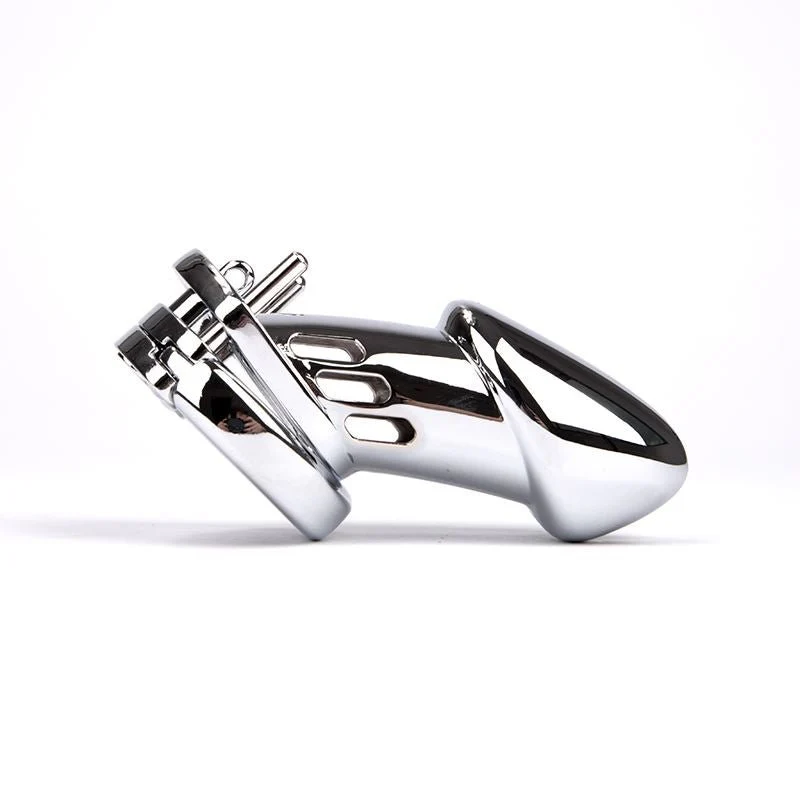 Large Metal Chastity, 3 Rings set