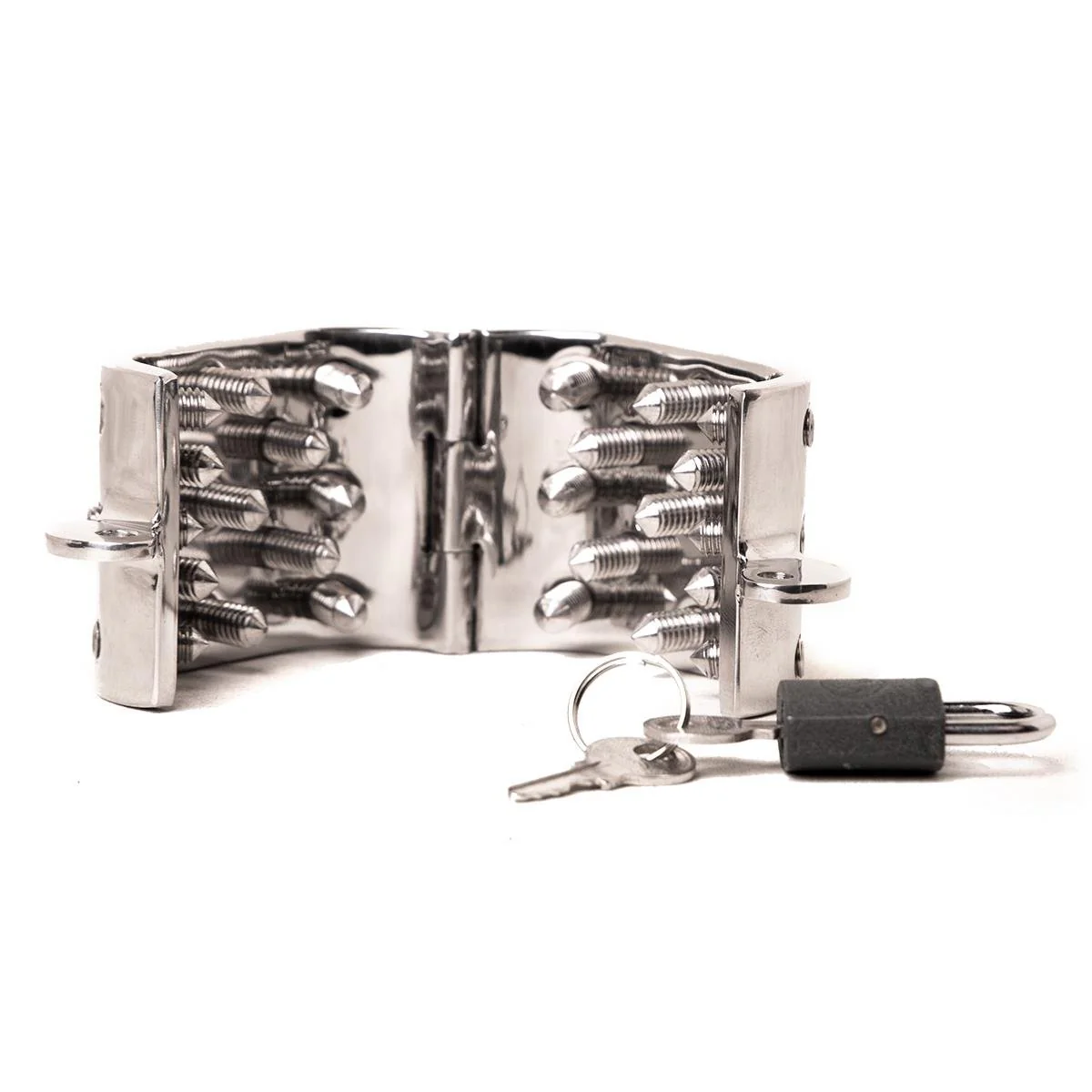 Spiked Metal Ball Stretcher, Kalis Teeth, Locking - Image 2